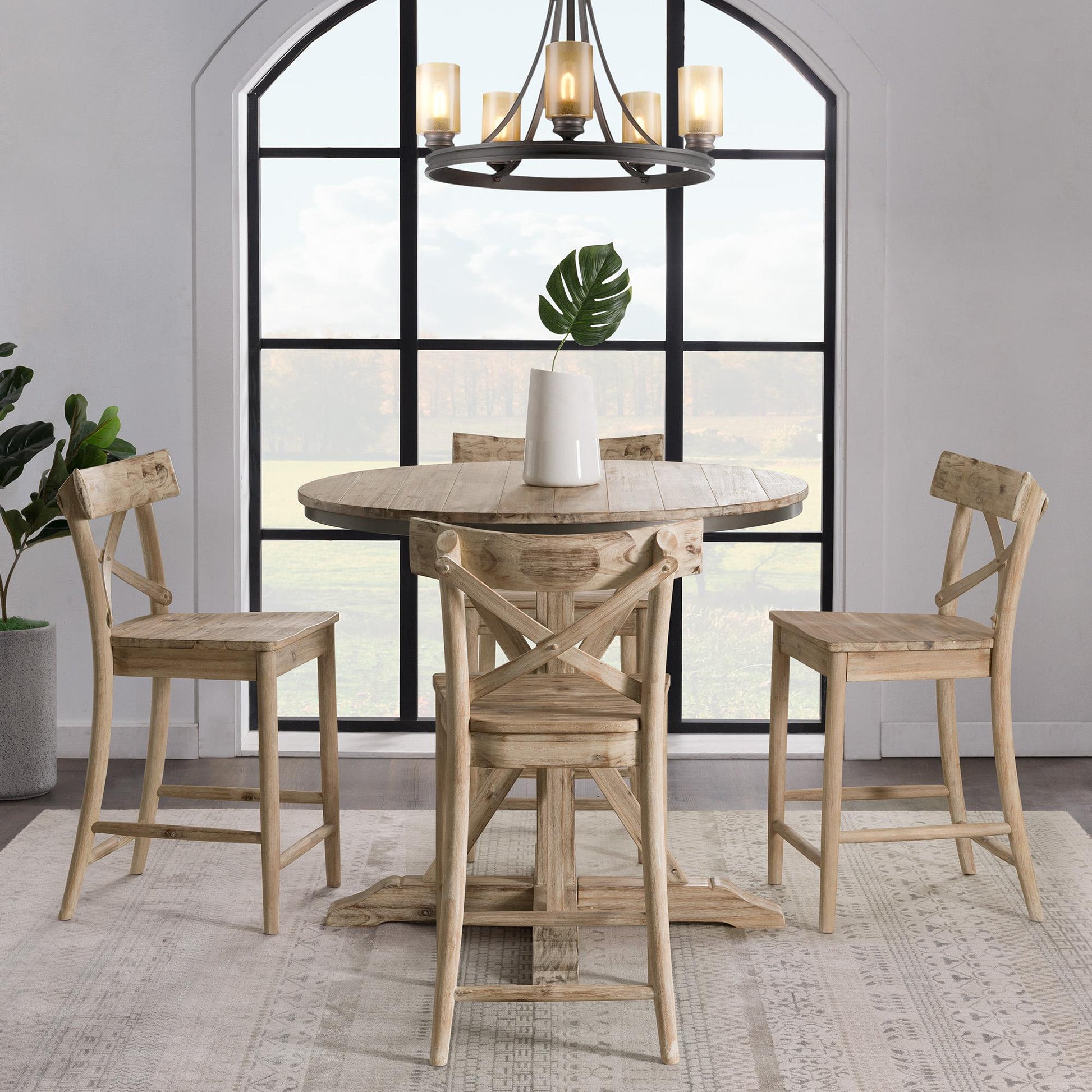 Elements International Callista Counter Height Stool - American Furniture of Slidell