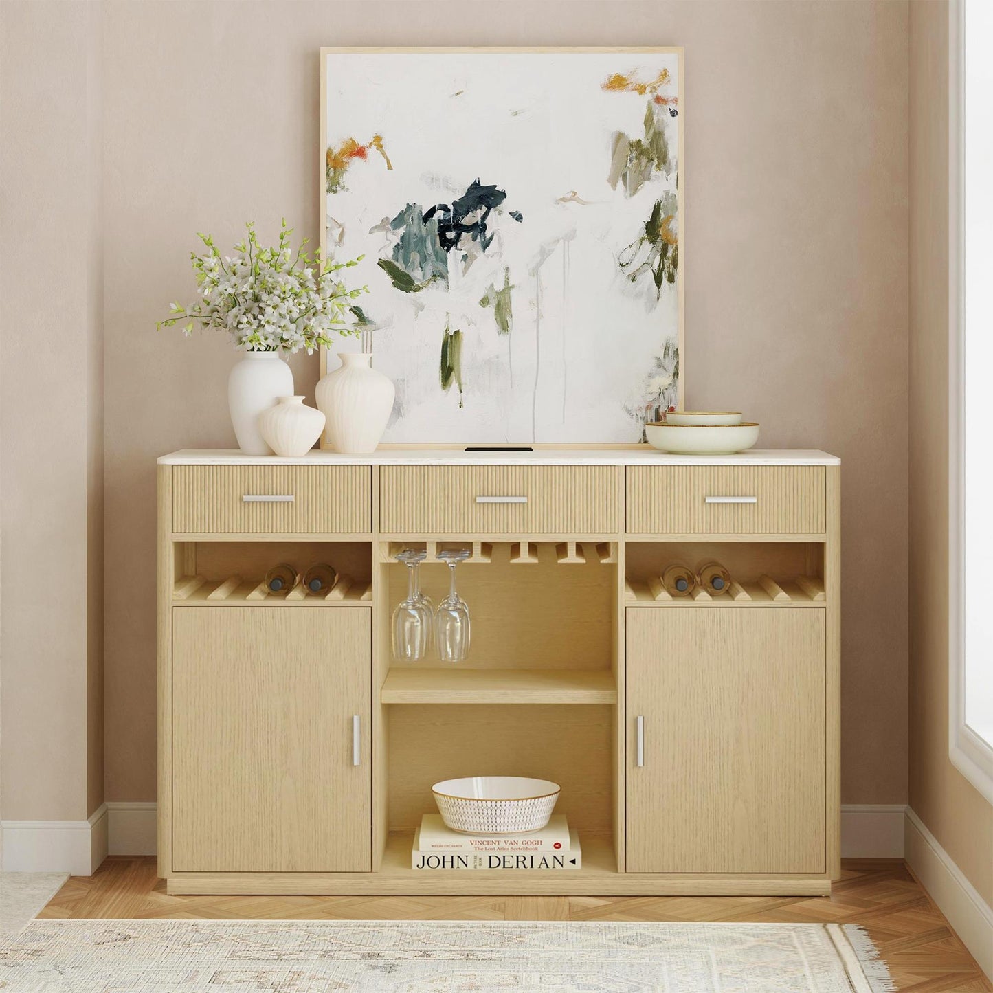 Elements International Cambrie DA - 18010 - 6 - BF Buffet - American Furniture of Slidell