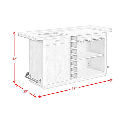 Elements International Cambrie DA - 18010 - 6 - BTC Bar Table - American Furniture of Slidell