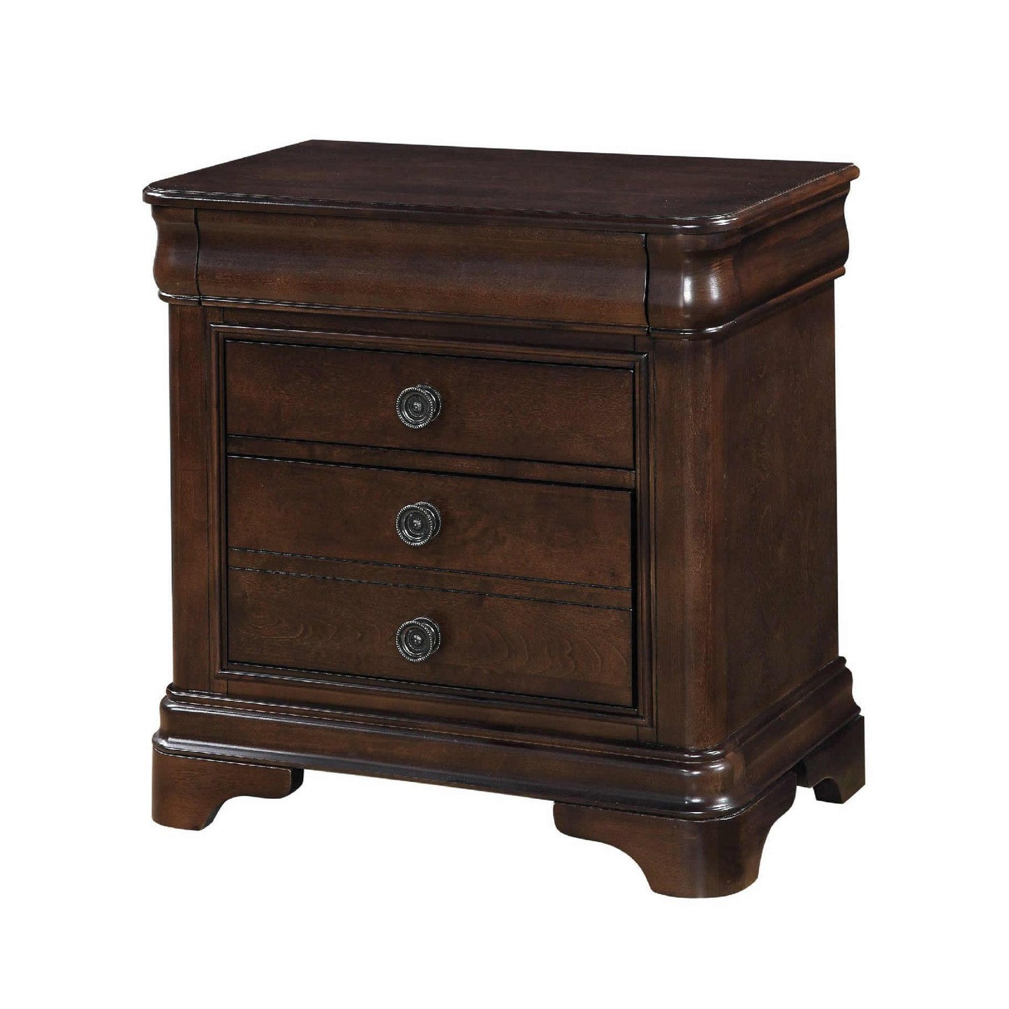 Elements International Cameron 4 - Drawer Nightstand CM750NS - American Furniture of Slidell
