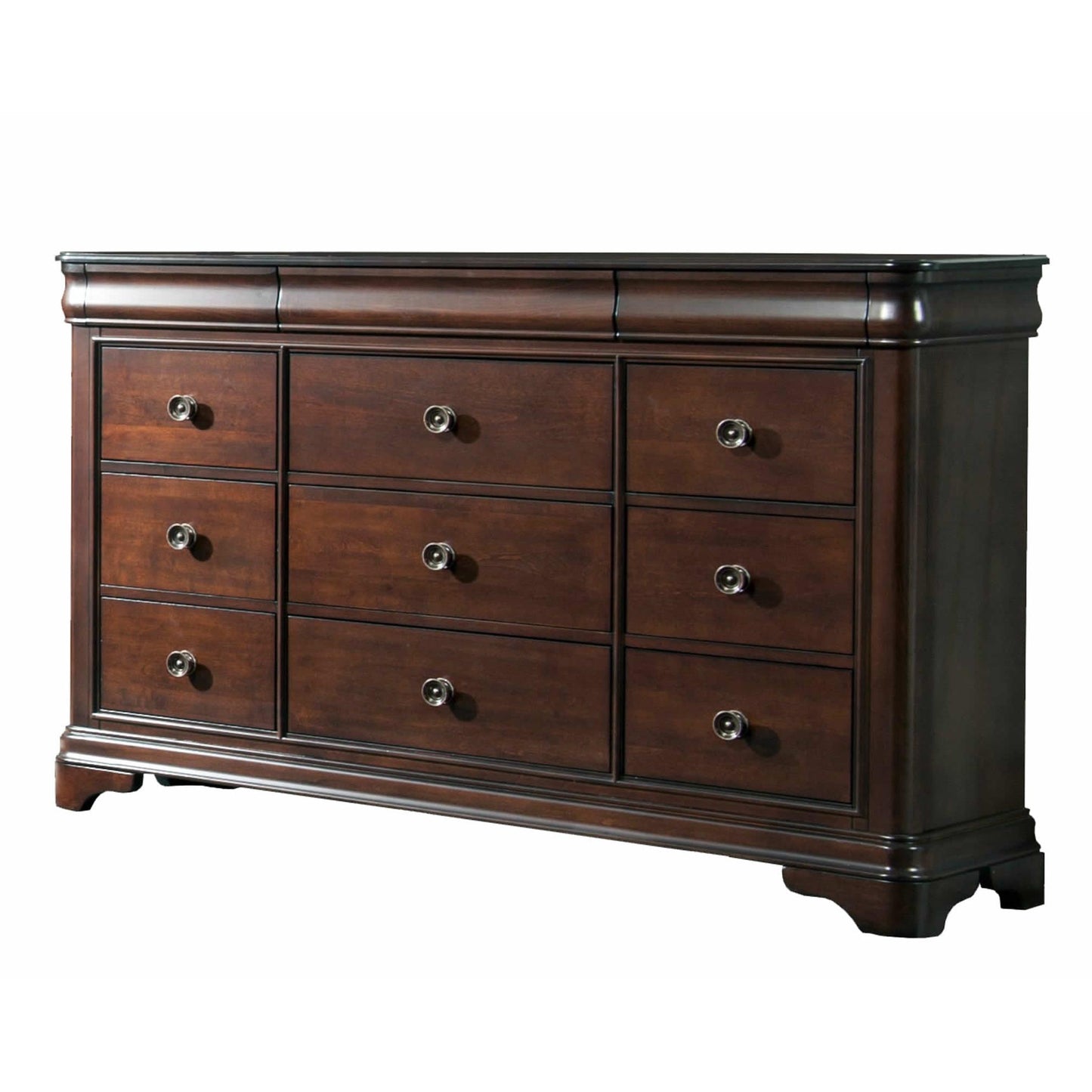 Elements International Cameron CM750DR Dresser - Cherry - American Furniture of Slidell