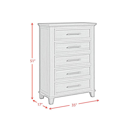 Elements International Canterbury B - 13030 - 3 - CH 5 - Drawer Chest - American Furniture of Slidell