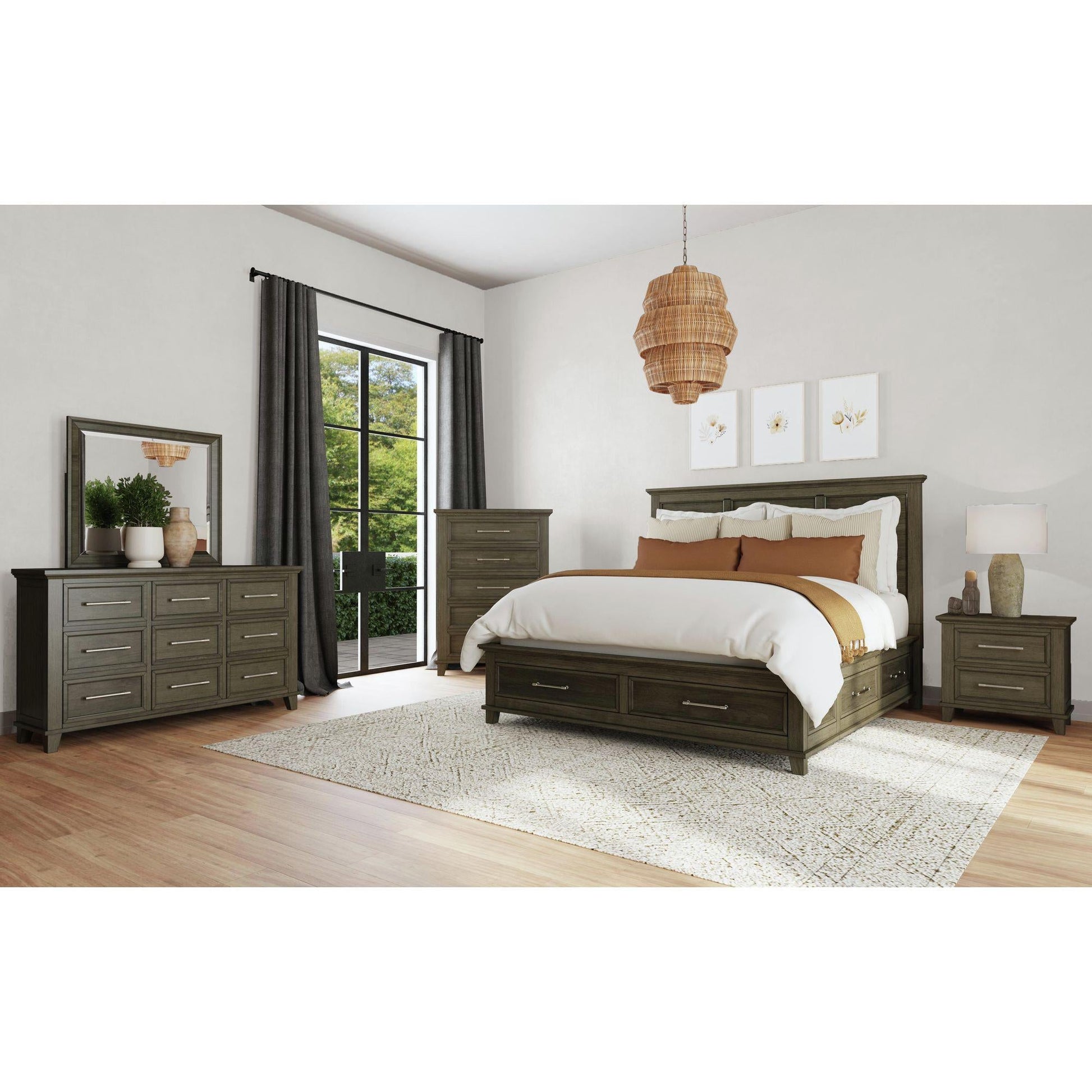 Elements International Canterbury B - 13030 - 3 - KSB King Storage Bed - American Furniture of Slidell