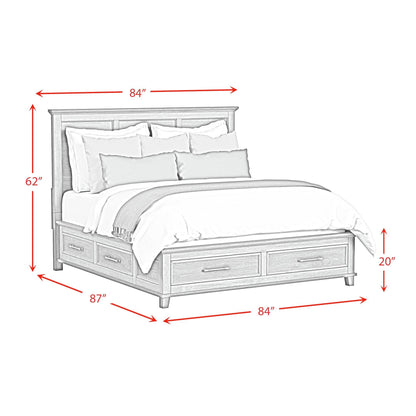 Elements International Canterbury B - 13030 - 3 - KSB King Storage Bed - American Furniture of Slidell
