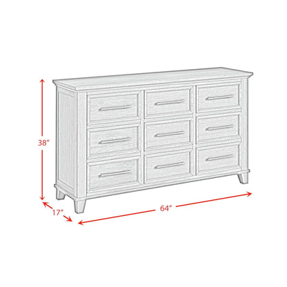 Elements International Canterbury B - 13030 - 7 - DR 9 - Drawer Dresser - American Furniture of Slidell