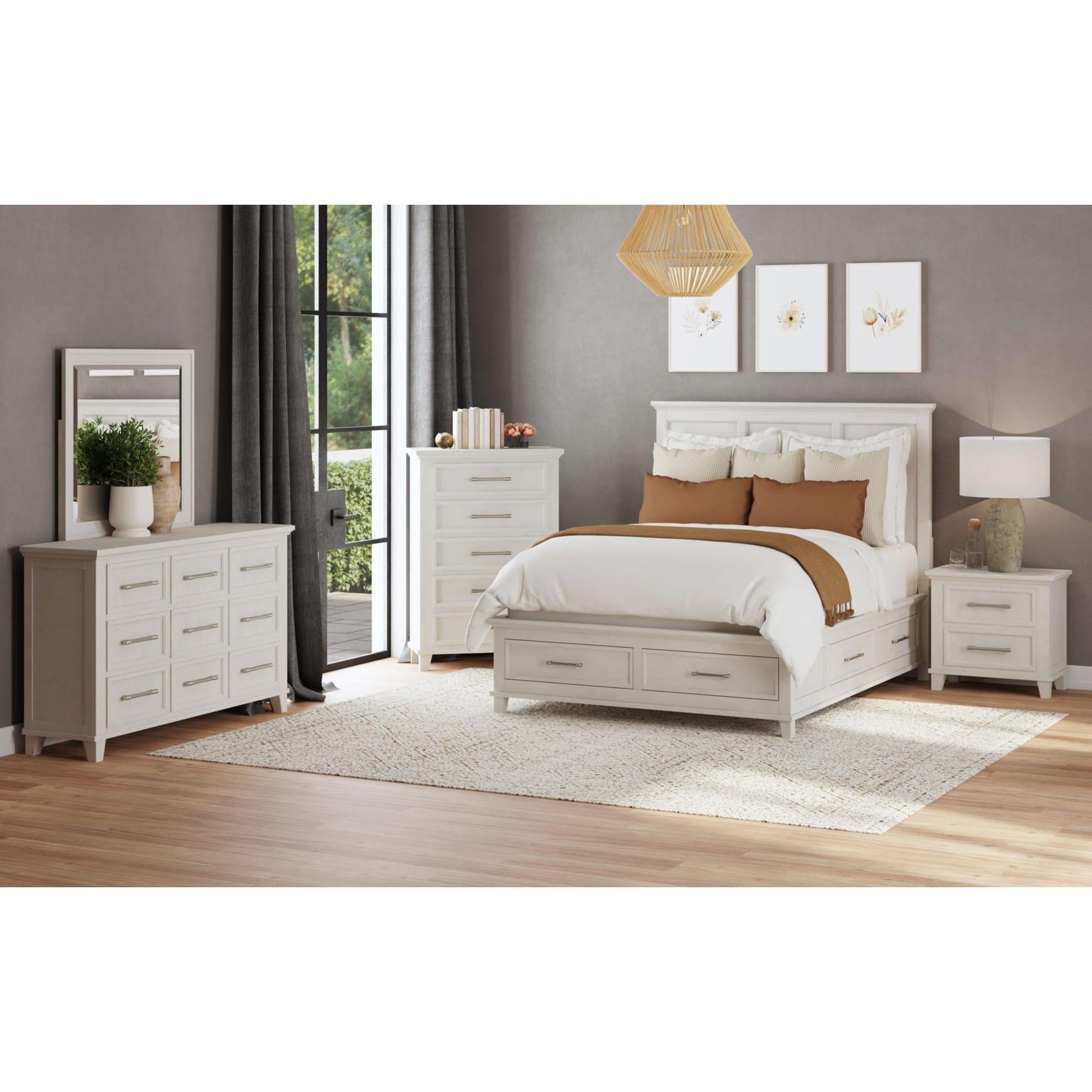 Elements International Canterbury B - 13030 - 7 - QSB Queen Storage Bed - American Furniture of Slidell