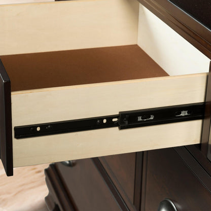 Elements International Canton Cherry CN600DRMR Dresser - American Furniture of Slidell