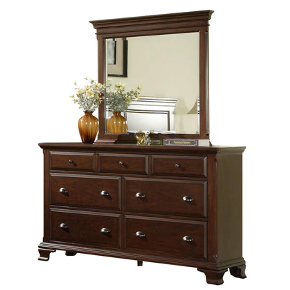 Elements International Canton Cherry CN600DRMR Dresser - American Furniture of Slidell