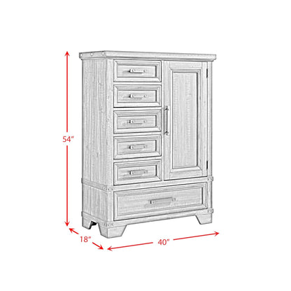 Elements International Colorado City B - 13010 - 8 - CH2 6 - Drawer Door Chest - American Furniture of Slidell