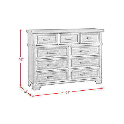 Elements International Colorado City B - 13010 - 8 - DR 9 - Drawer Dresser - American Furniture of Slidell