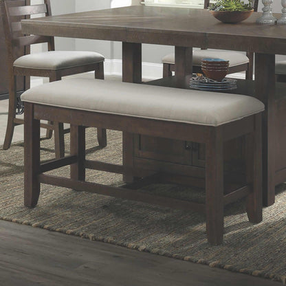 Elements International Colorado Counter Height Bench DCO100CBN - American Furniture of Slidell