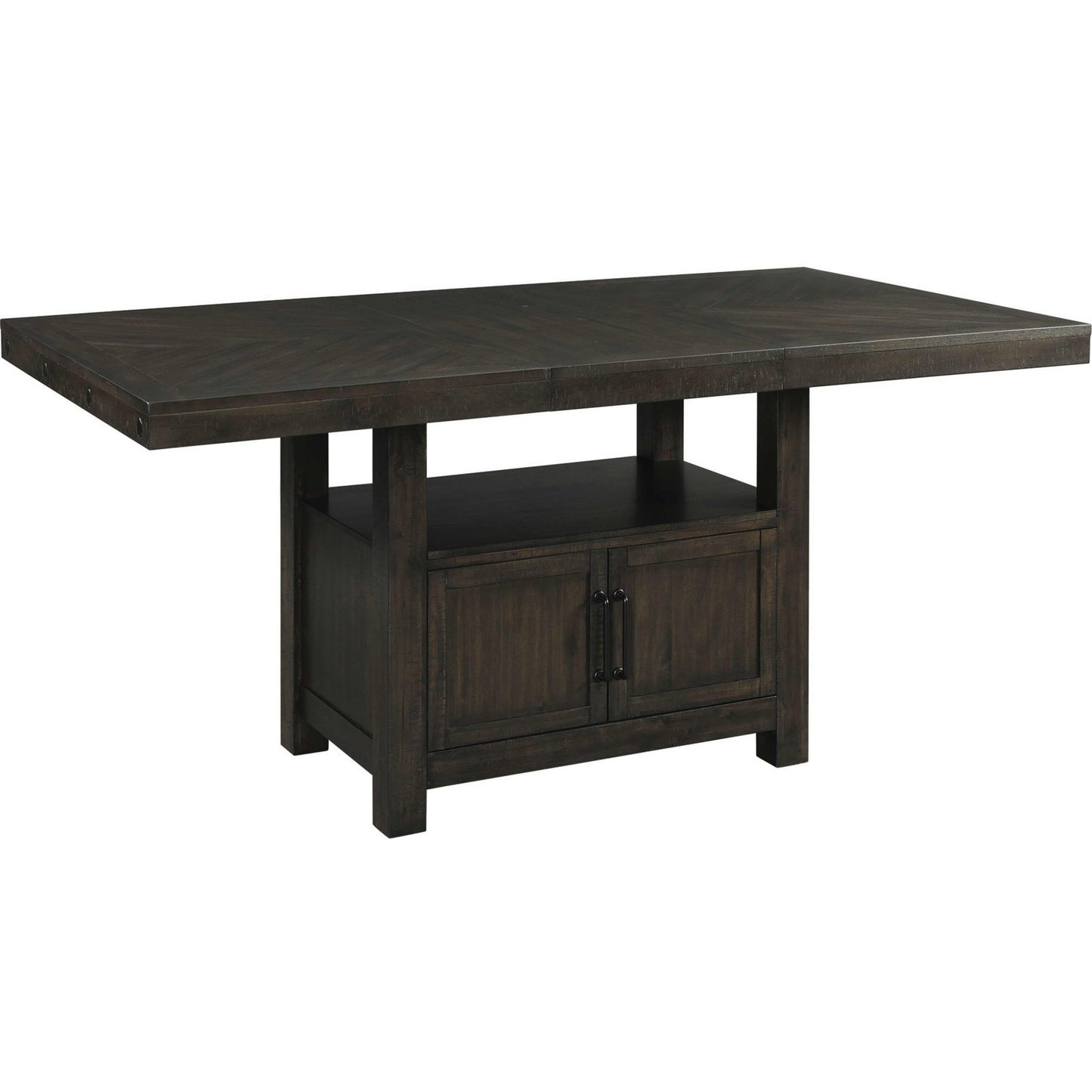 Elements International Colorado Counter Height Dining Table with Pedestal Base DCO100CDTTB - American Furniture of Slidell