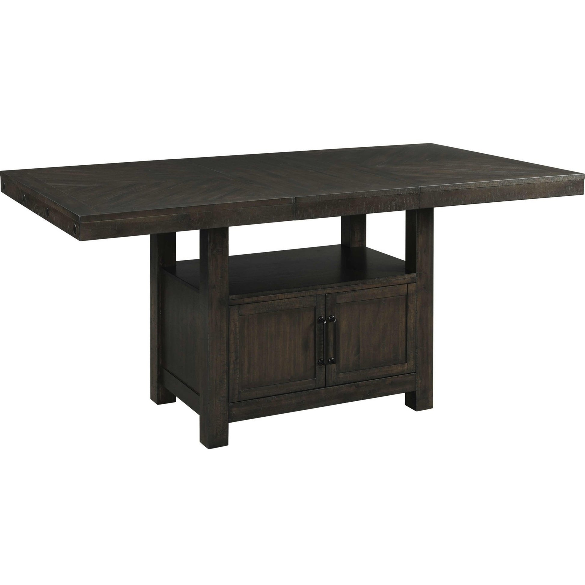 Elements International Colorado Counter Height Dining Table with Pedestal Base DCO100CDTTB - American Furniture of Slidell