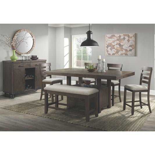 Elements International Colorado DCO100 6 pc Counter Height Dining Set - American Furniture of Slidell