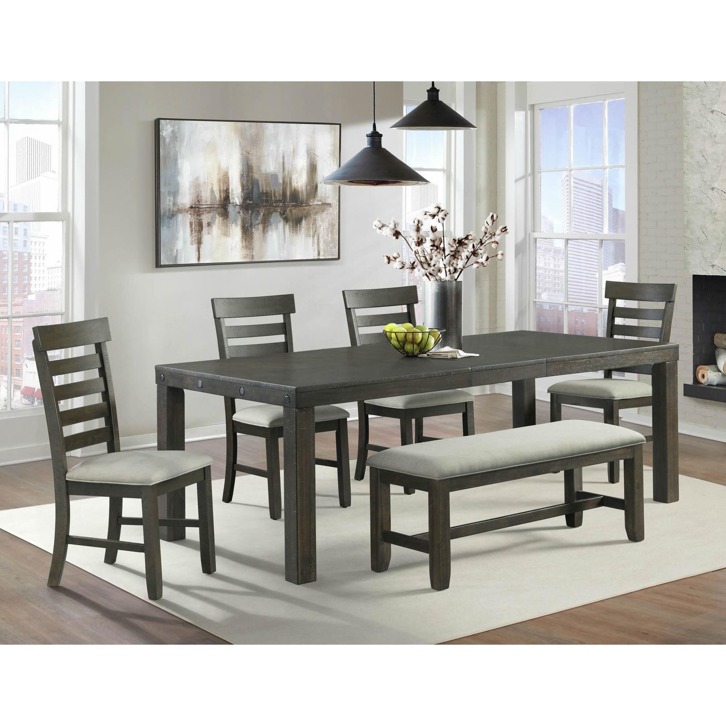 Elements International Colorado DCO100DT Dining Table - American Furniture of Slidell