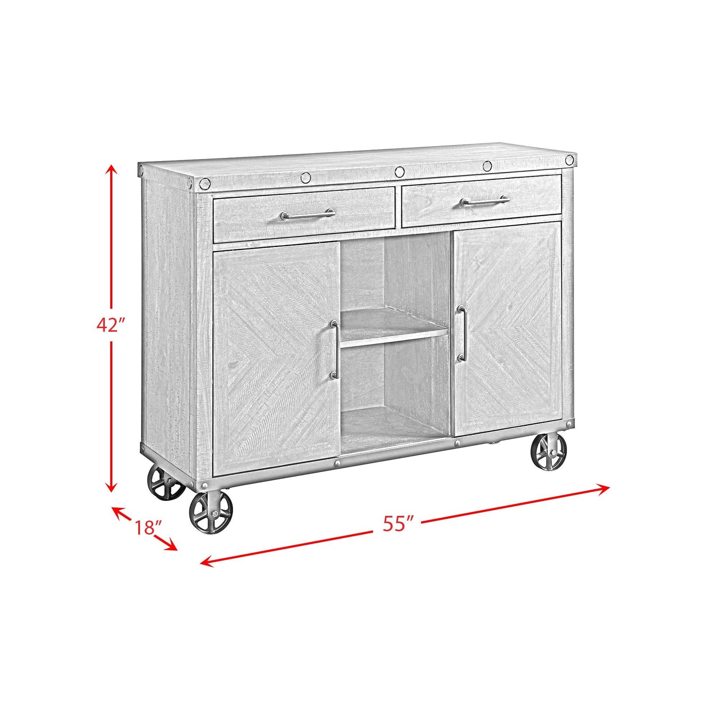 Elements International Colorado DCO100SV Server - American Furniture of Slidell