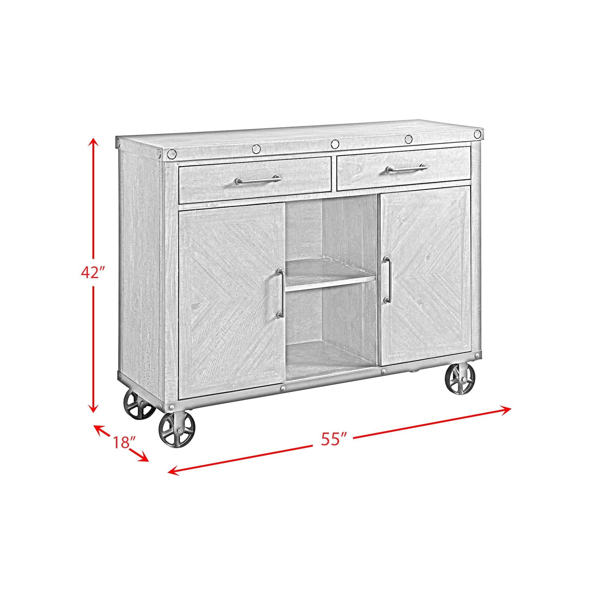Elements International Colorado DCO100SV Server - American Furniture of Slidell