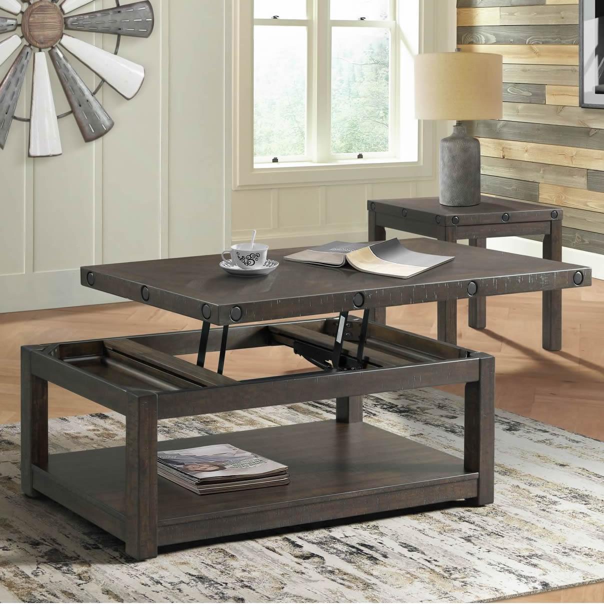 Elements International Colorado TCO100CTLT Coffee Table w/Lift Top - American Furniture of Slidell