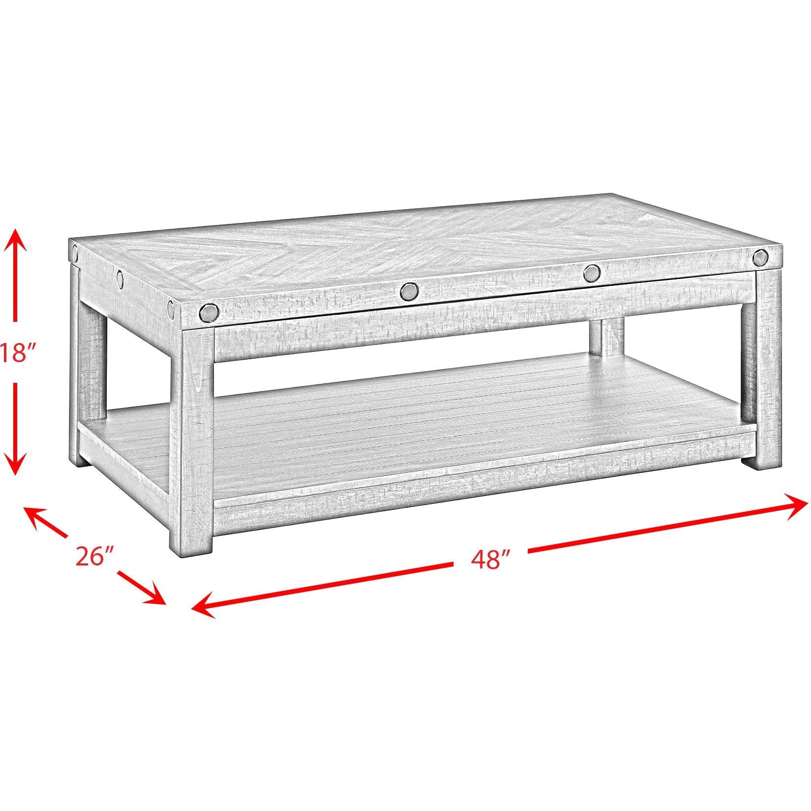 Elements International Colorado TCO100CTLT Coffee Table w/Lift Top - American Furniture of Slidell