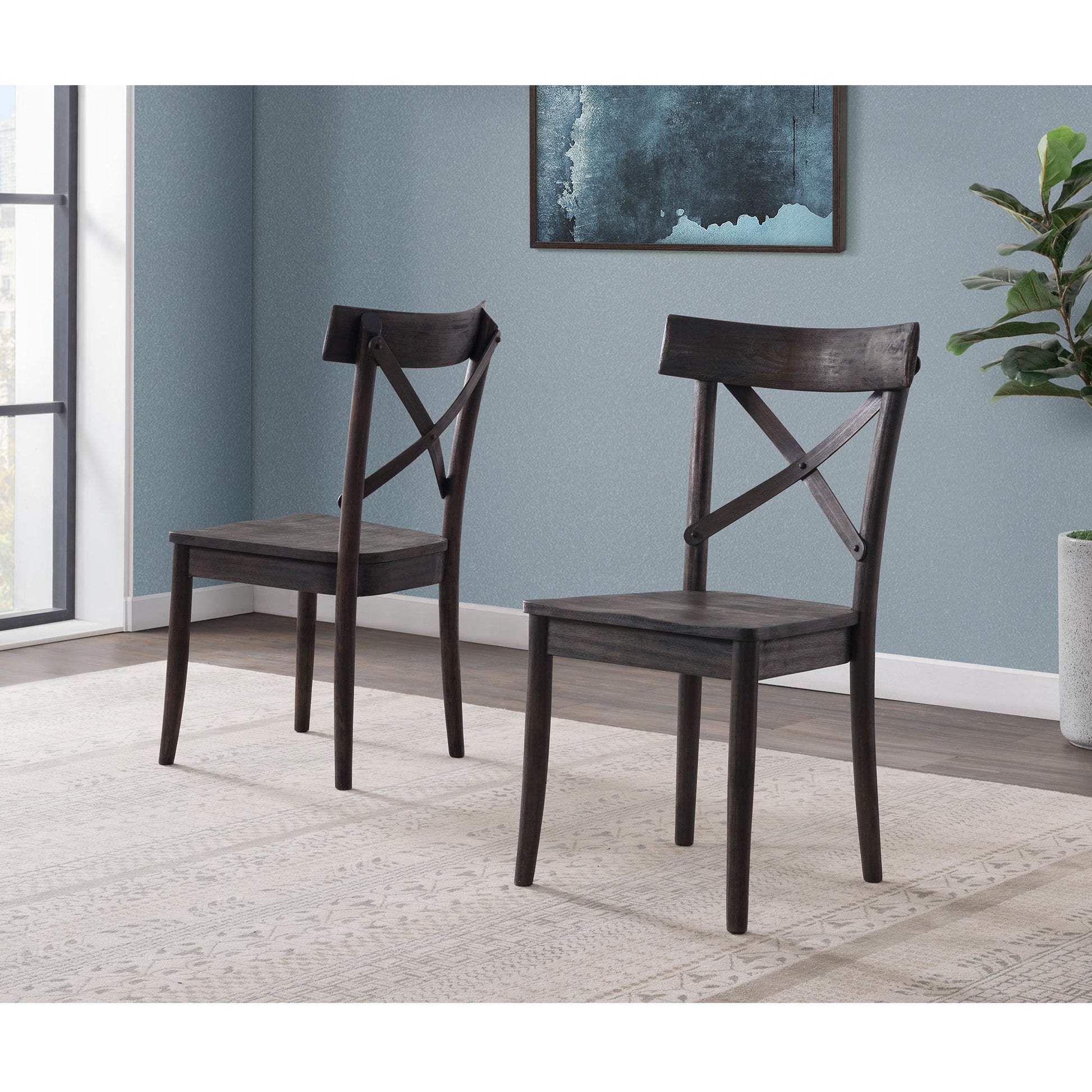 Elements International Coronado Wooden Side Chair Set - American Furniture of Slidell