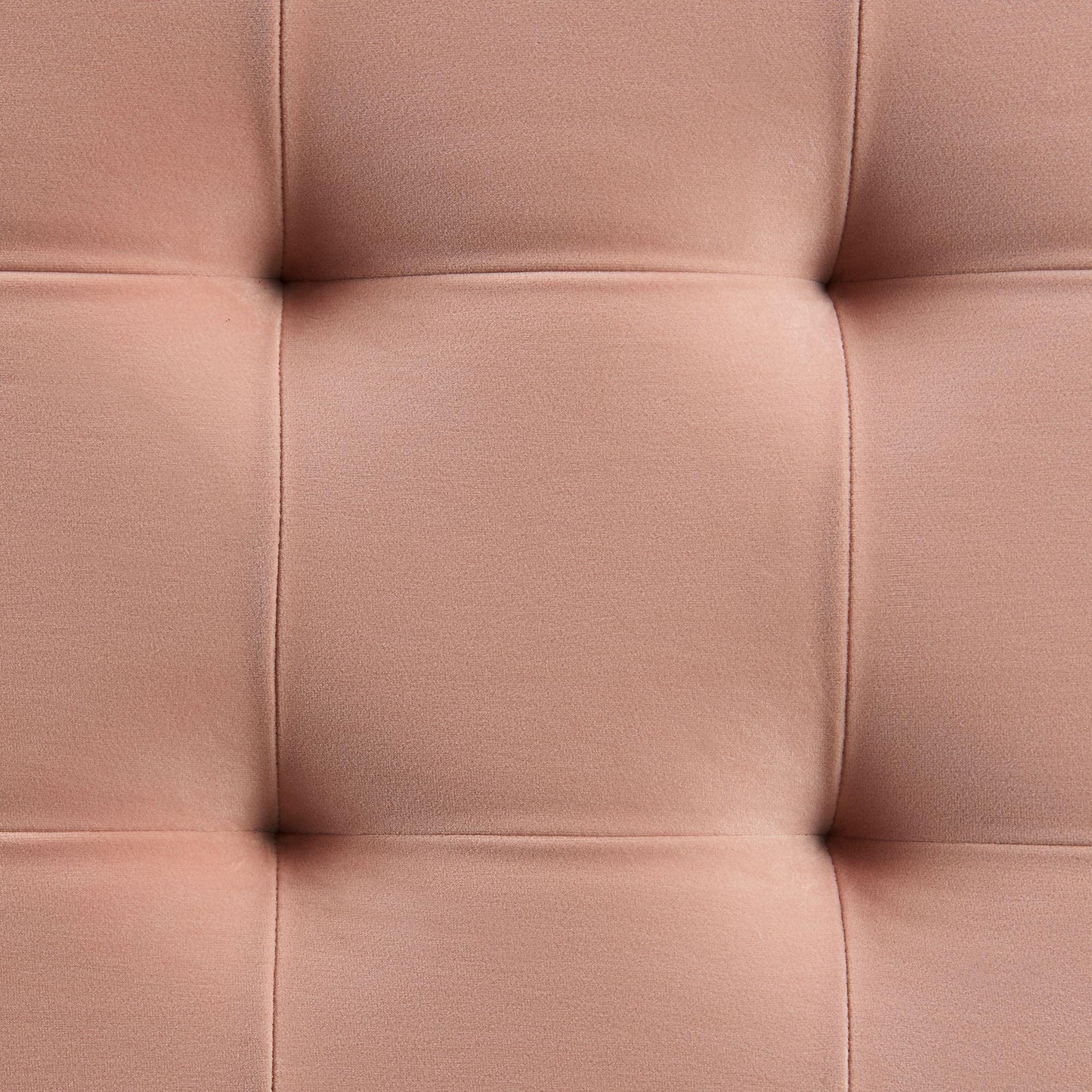 Elements International Crosby Tufted Storage Ottoman - Blush - American Furniture of Slidell