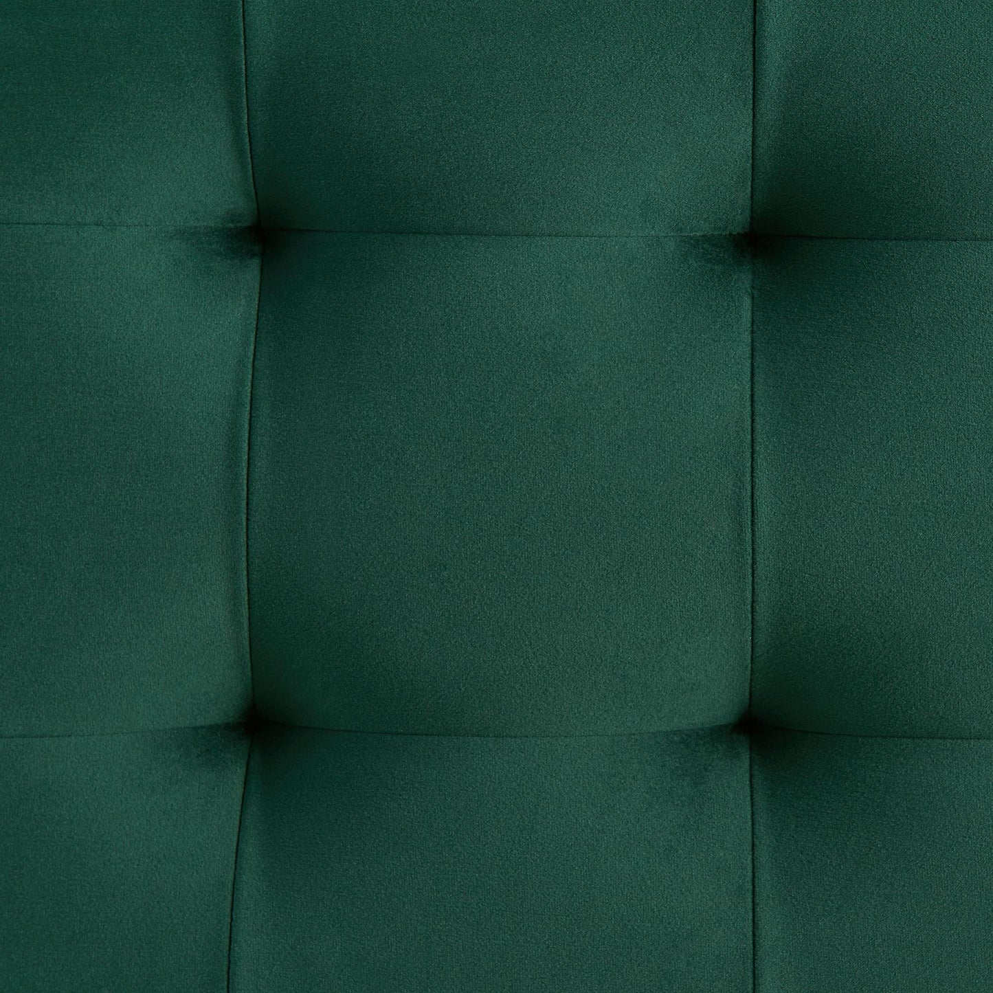 Elements International Crosby Tufted Storage Ottoman - Evergreen - American Furniture of Slidell