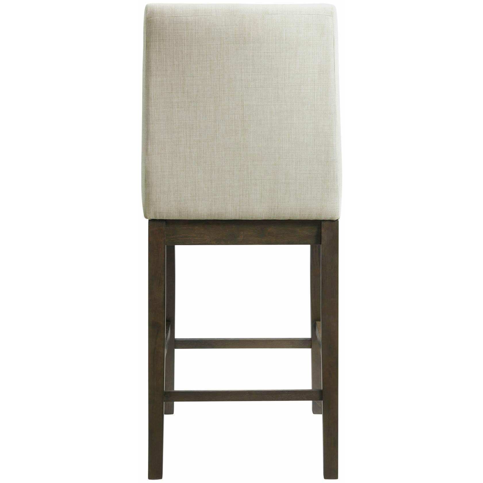 Elements International Dapper Counter Height Side Chair Set in Walnut - American Furniture of Slidell