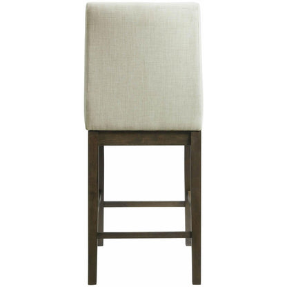 Elements International Dapper Counter Height Side Chair Set in Walnut - American Furniture of Slidell