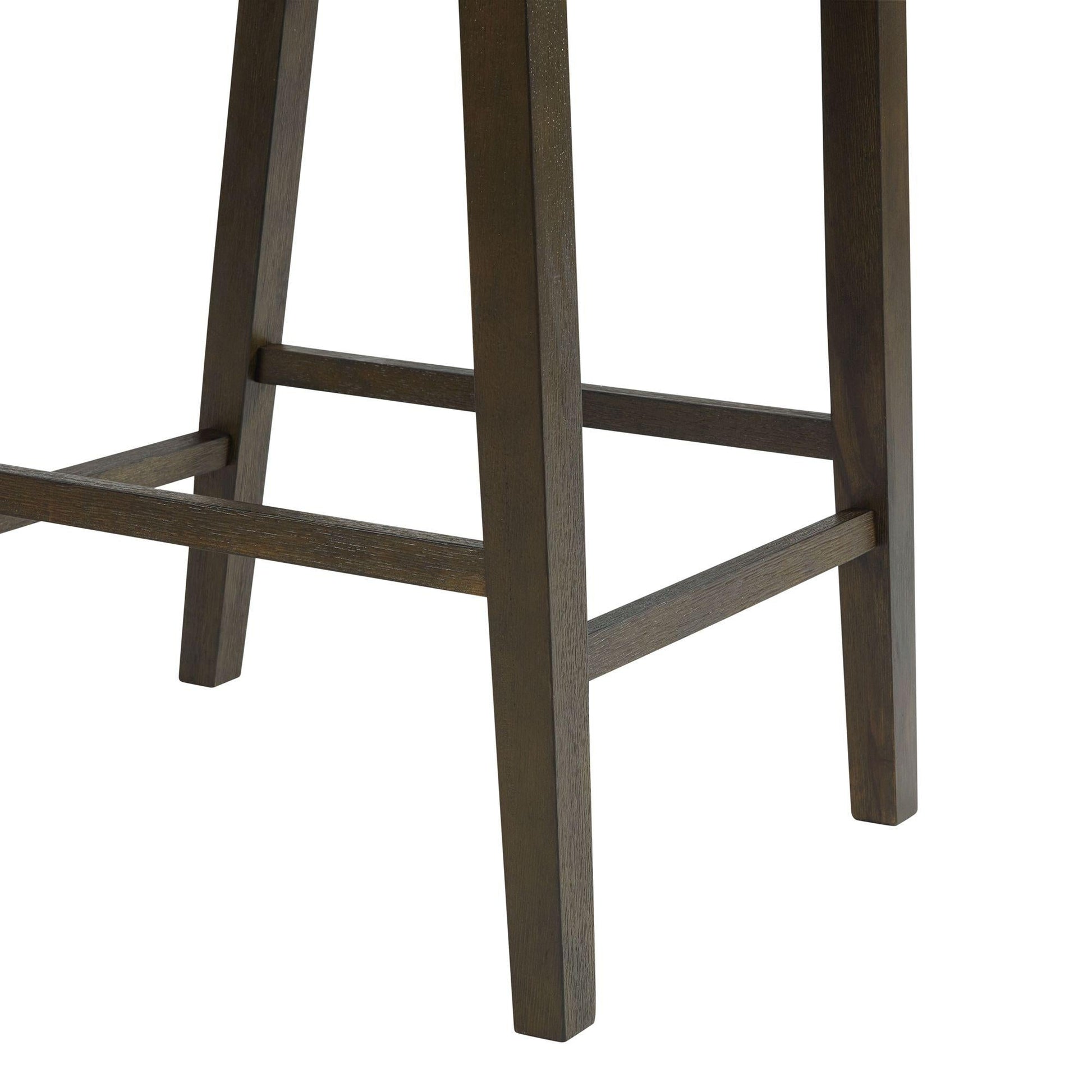 Elements International Dapper Counter Height Side Chair Set in Walnut - American Furniture of Slidell