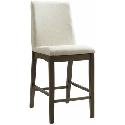 Elements International Dapper Counter Height Side Chair Set in Walnut - American Furniture of Slidell