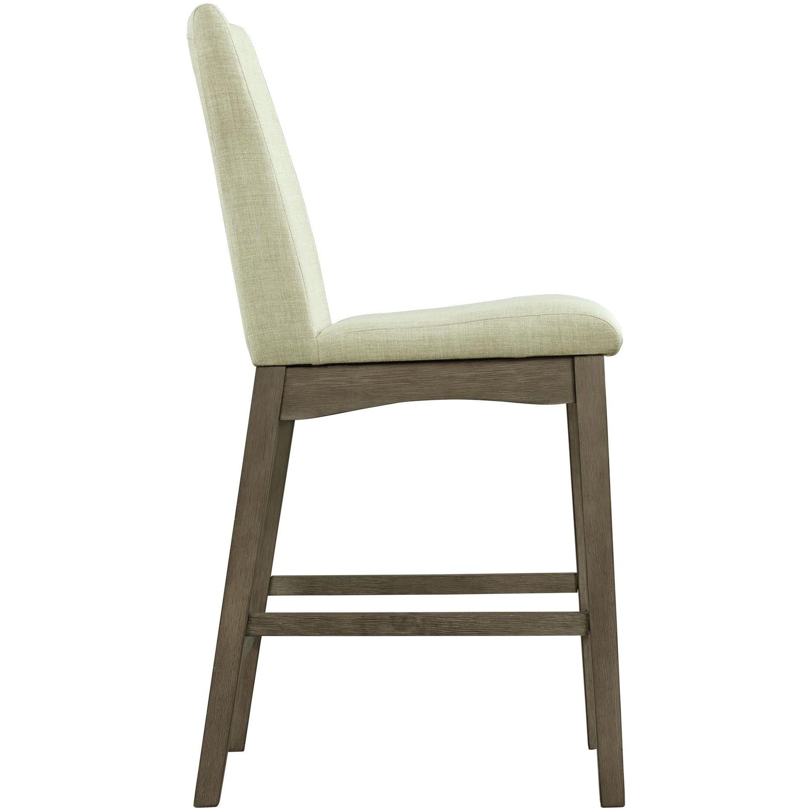 Elements International Dapper Counter Side Chair (Grey Finish) - American Furniture of Slidell