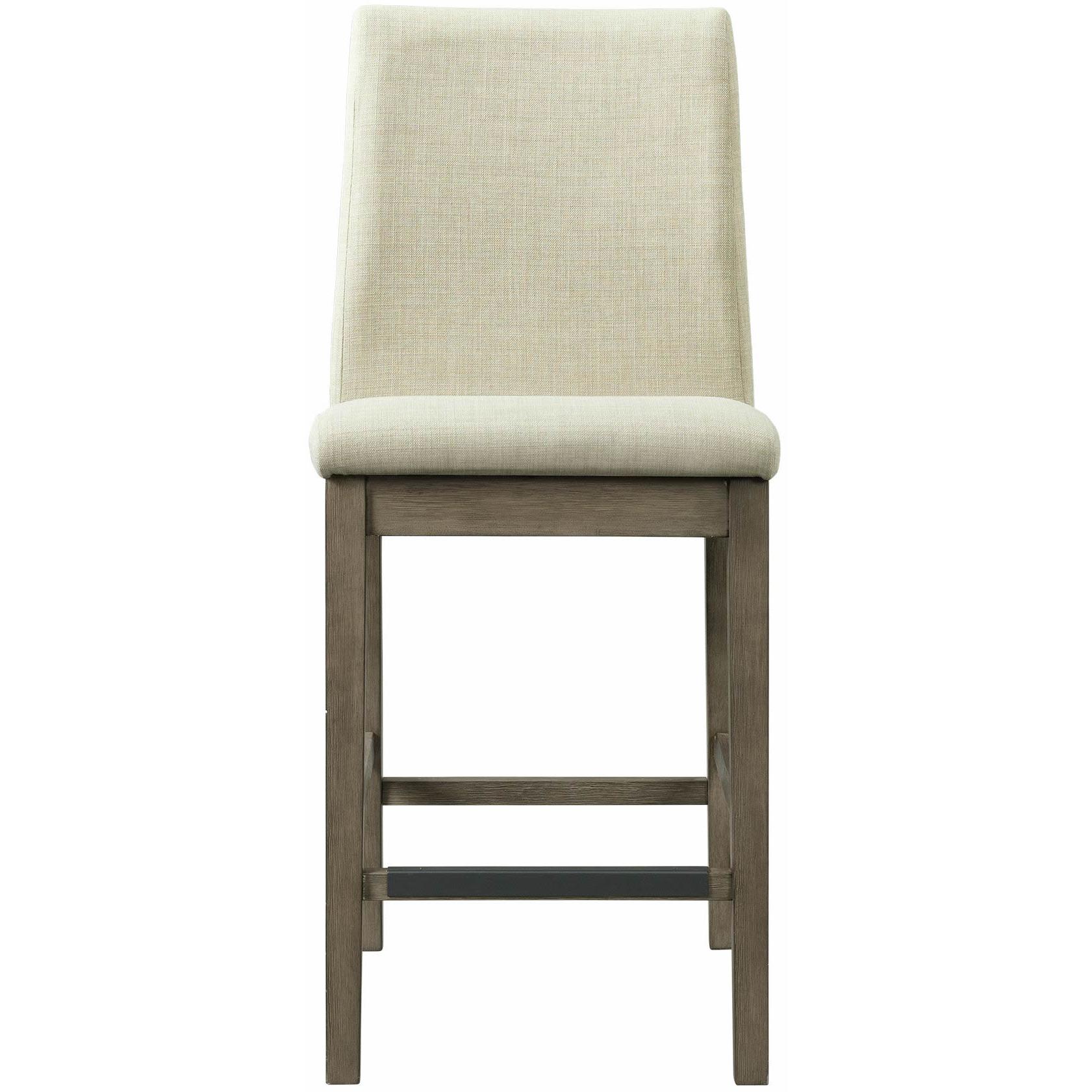 Elements International Dapper Counter Side Chair (Grey Finish) - American Furniture of Slidell