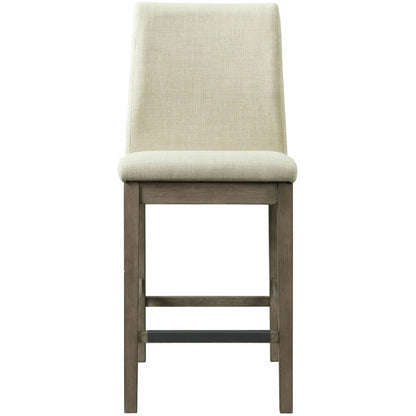 Elements International Dapper Counter Side Chair (Grey Finish) - American Furniture of Slidell
