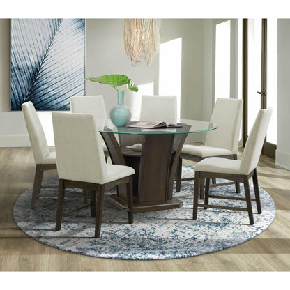 Elements International Dapper Dining Side Chair (Walnut Finish) - American Furniture of Slidell