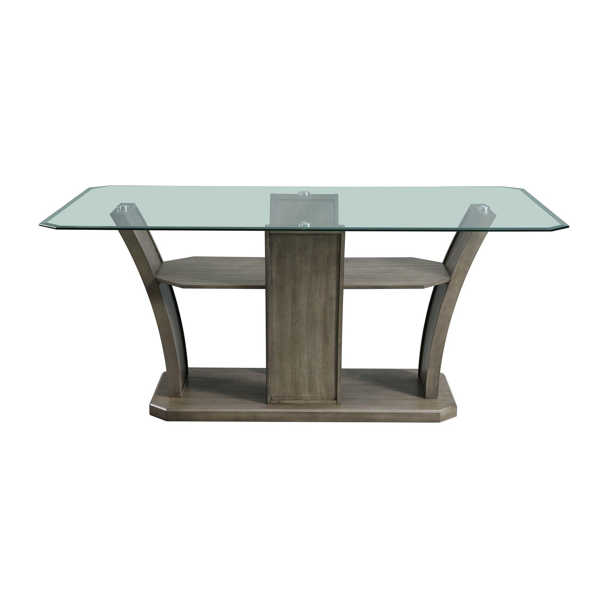 Elements International Dapper DPR300DTB Rectangular Dining Table - American Furniture of Slidell