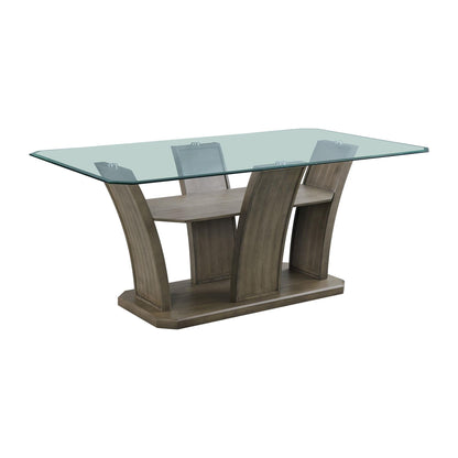 Elements International Dapper DPR300DTB Rectangular Dining Table - American Furniture of Slidell