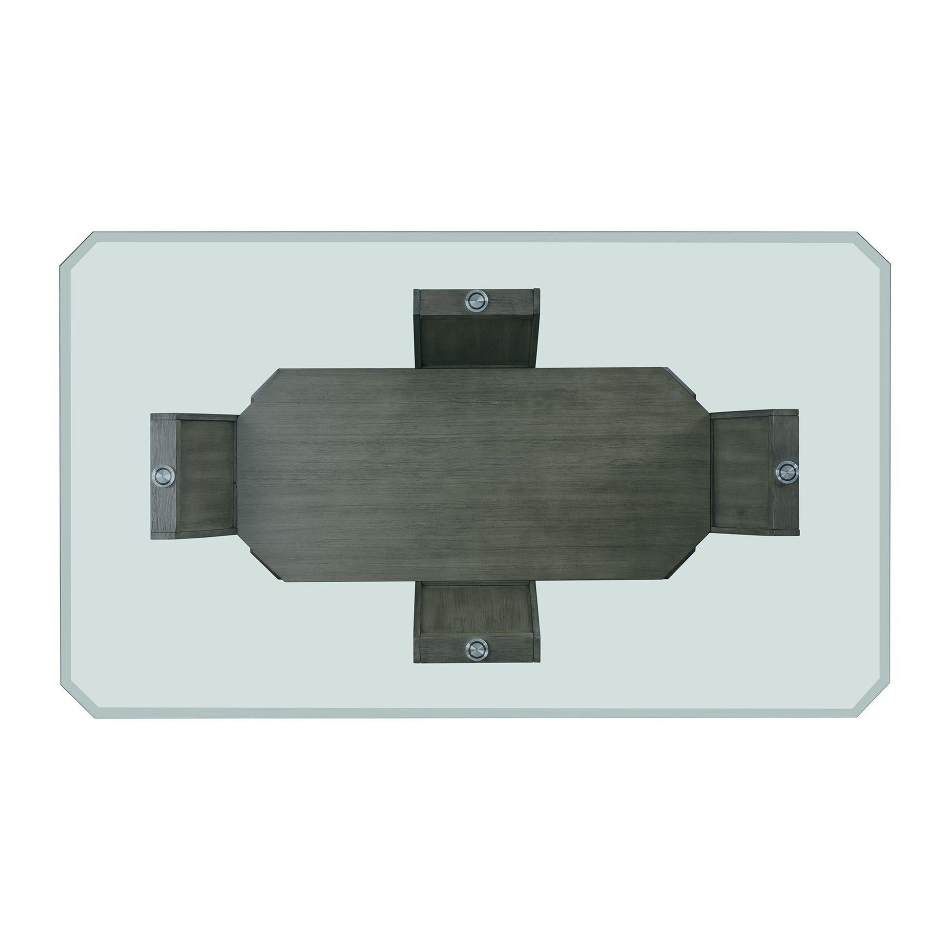 Elements International Dapper DPR300DTB Rectangular Dining Table - American Furniture of Slidell