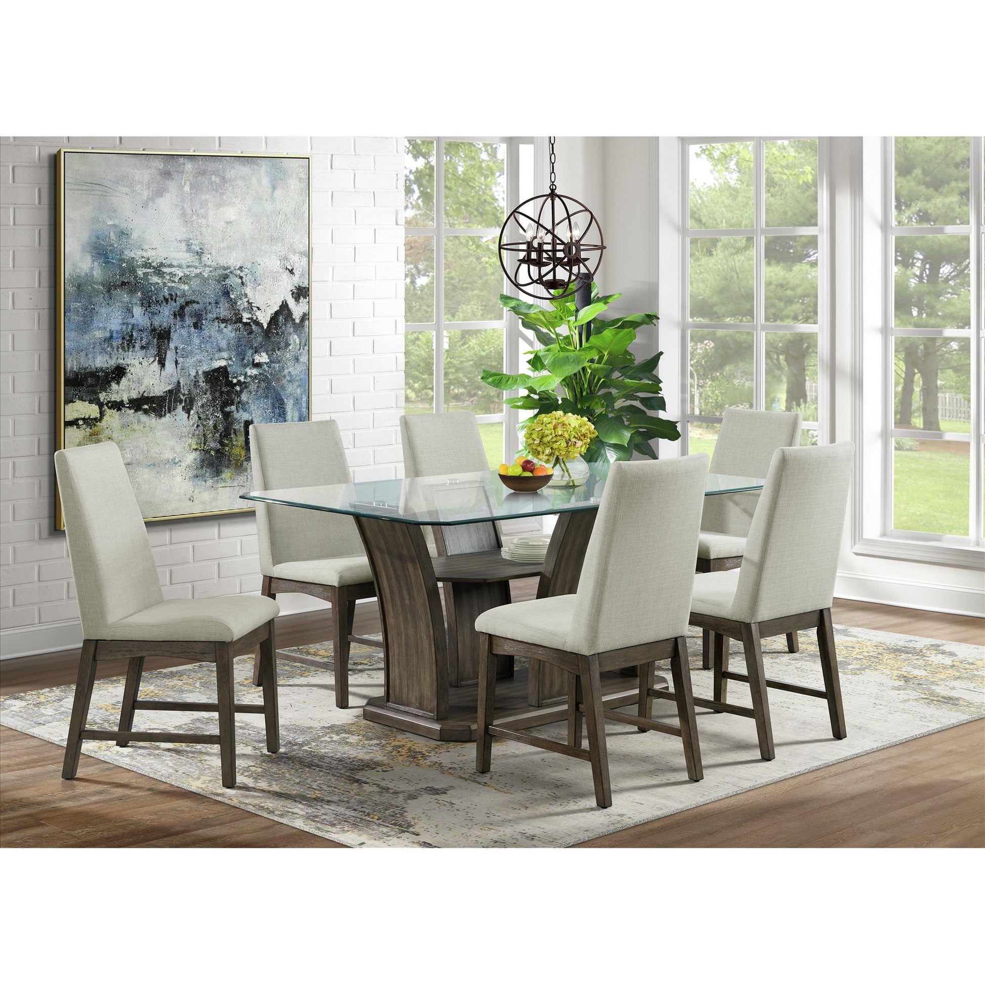 Elements International Dapper DPR300DTB Rectangular Dining Table - American Furniture of Slidell