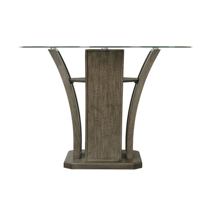Elements International Dapper DPR300RCDTTB Round Counter Table - American Furniture of Slidell