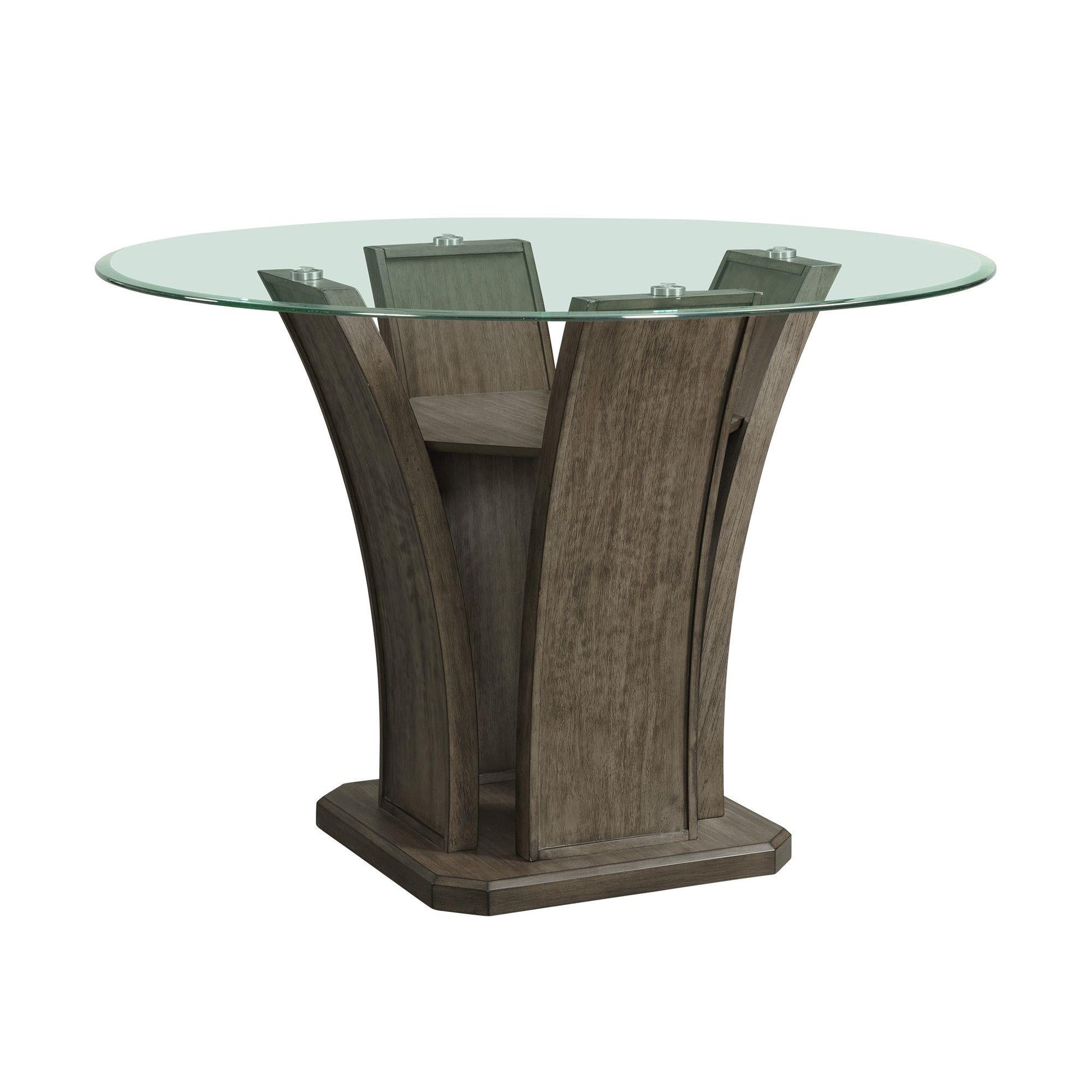 Elements International Dapper DPR300RCDTTB Round Counter Table - American Furniture of Slidell