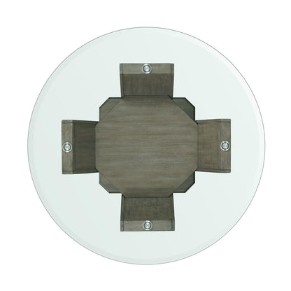 Elements International Dapper DPR300RCDTTB Round Counter Table - American Furniture of Slidell