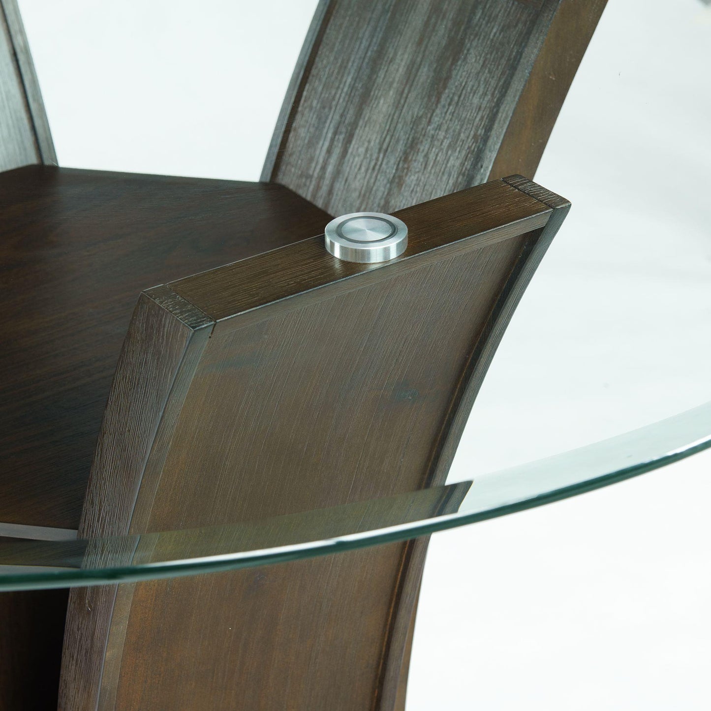 Elements International Dapper DPR300RCDTTB Round Counter Table - American Furniture of Slidell