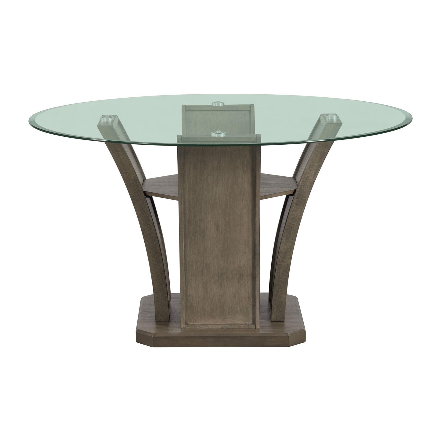 Elements International Dapper DPR300RDTTB Round Dining Table - American Furniture of Slidell