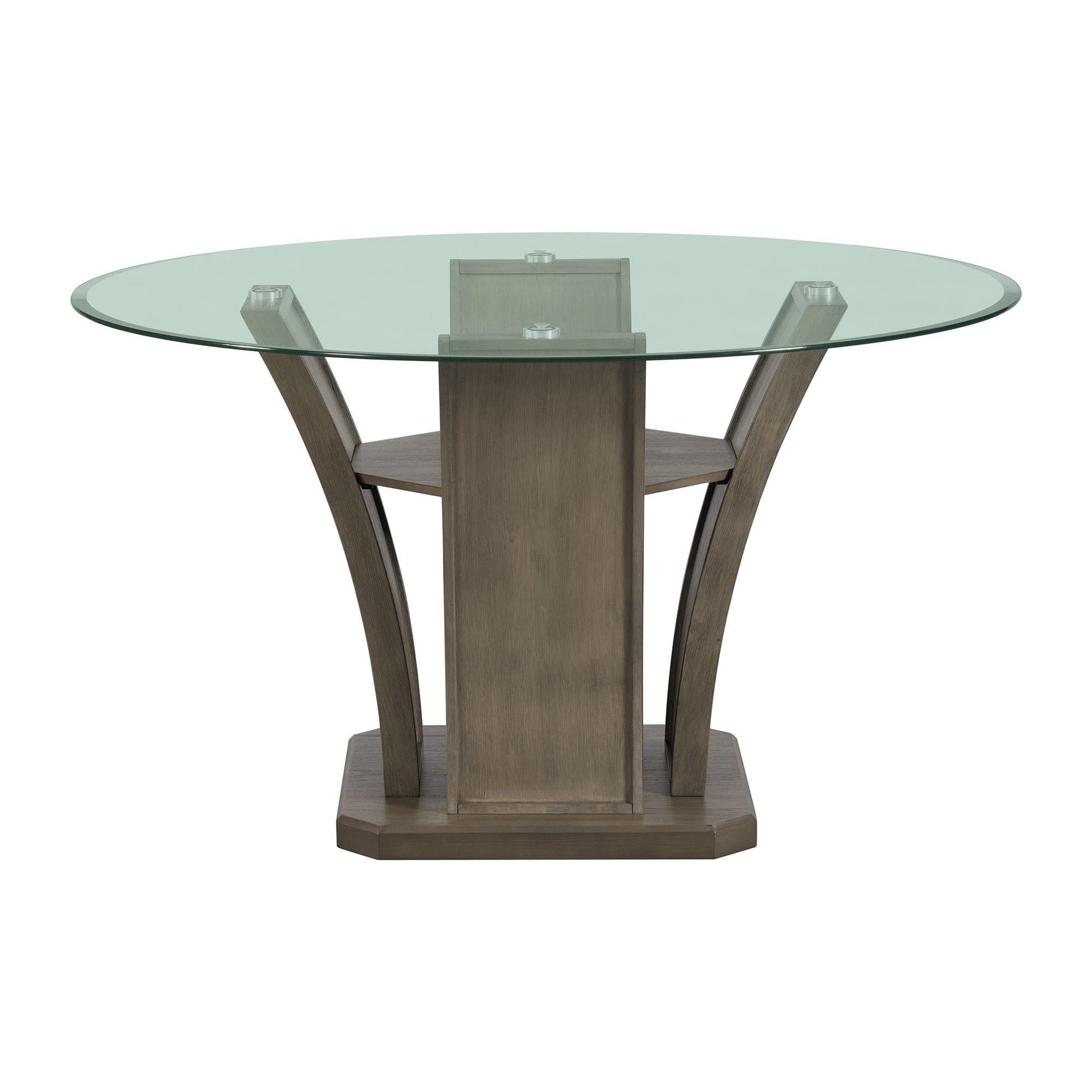 Elements International Dapper DPR300RDTTB Round Dining Table - American Furniture of Slidell