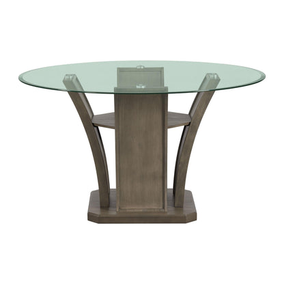 Elements International Dapper DPR300RDTTB Round Dining Table - American Furniture of Slidell