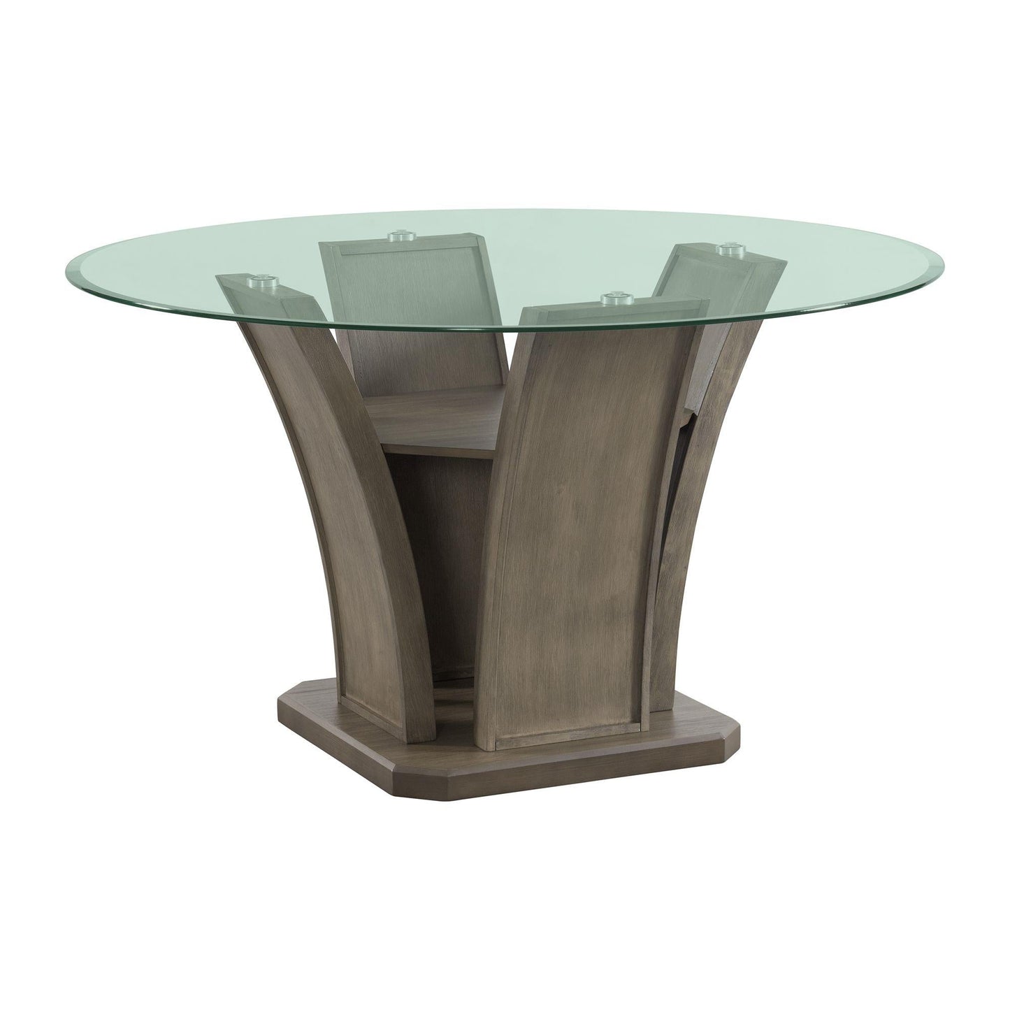 Elements International Dapper DPR300RDTTB Round Dining Table - American Furniture of Slidell