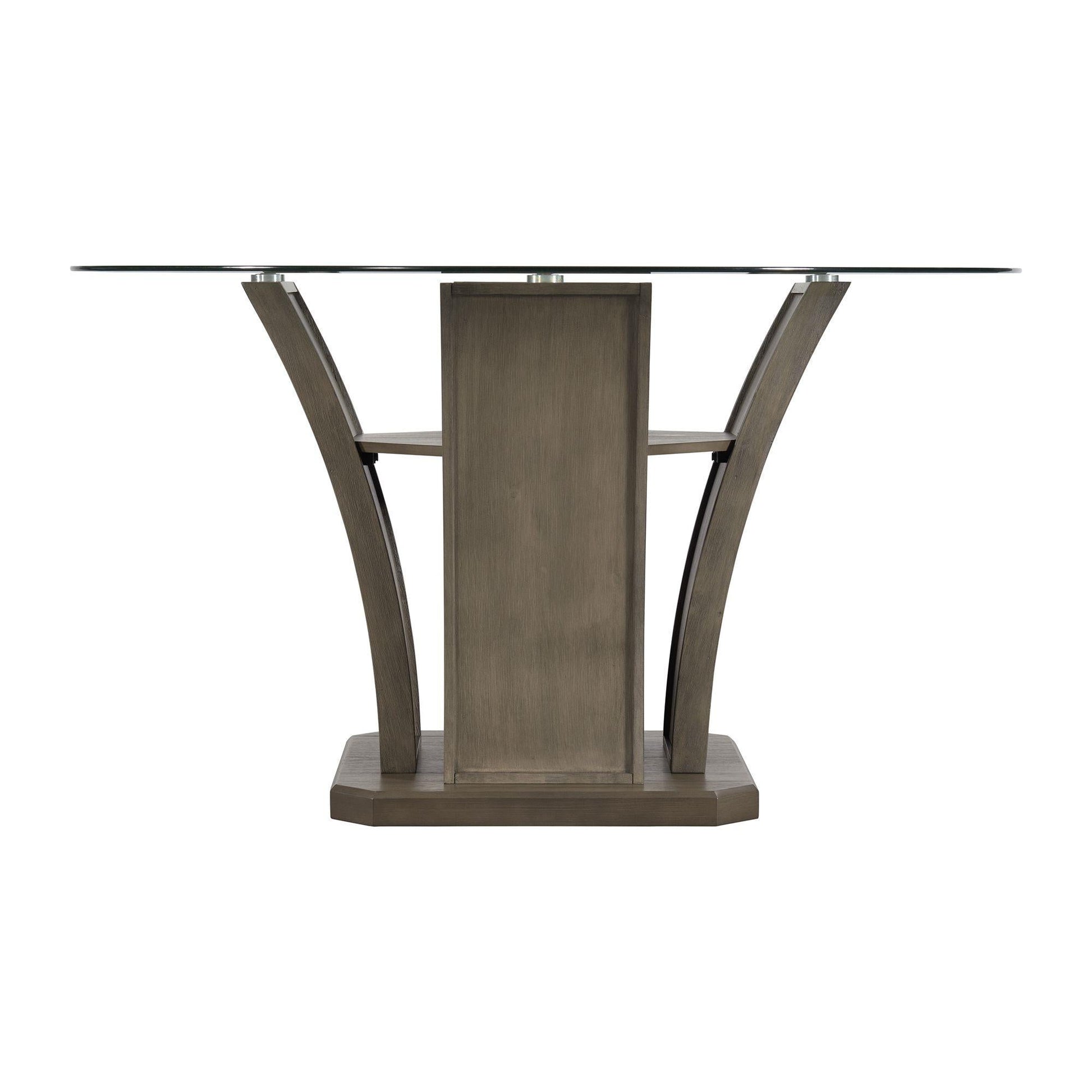 Elements International Dapper DPR300RDTTB Round Dining Table - American Furniture of Slidell