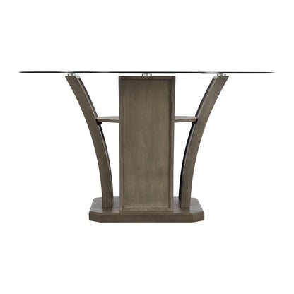 Elements International Dapper DPR300RDTTB Round Dining Table - American Furniture of Slidell