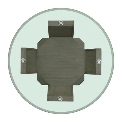 Elements International Dapper DPR300RDTTB Round Dining Table - American Furniture of Slidell