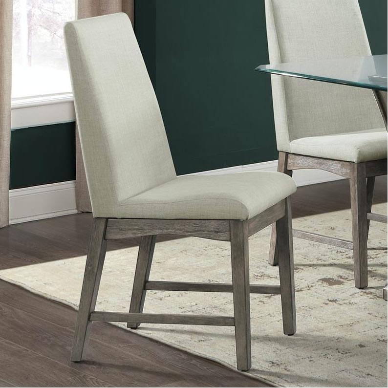 Elements International Dapper DPR300SCN Side Chair - Grey - American Furniture of Slidell